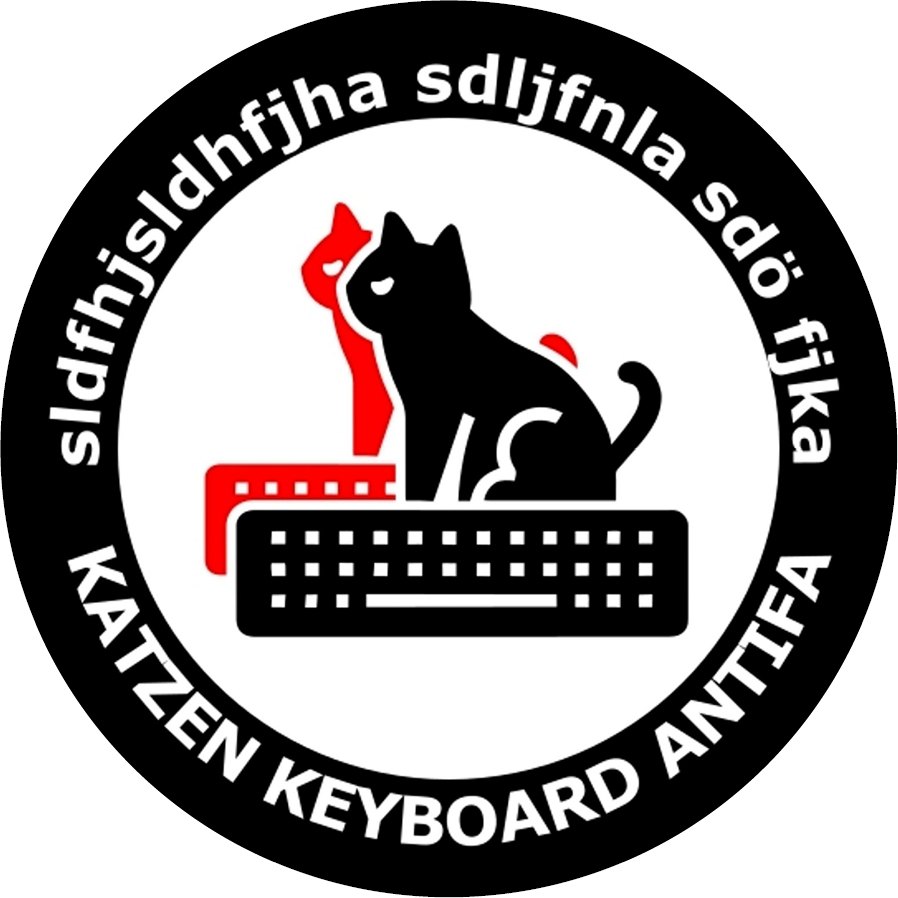 Katzen Keyboard Antifa