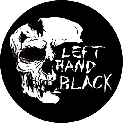 Left Hand Black Skull Bw