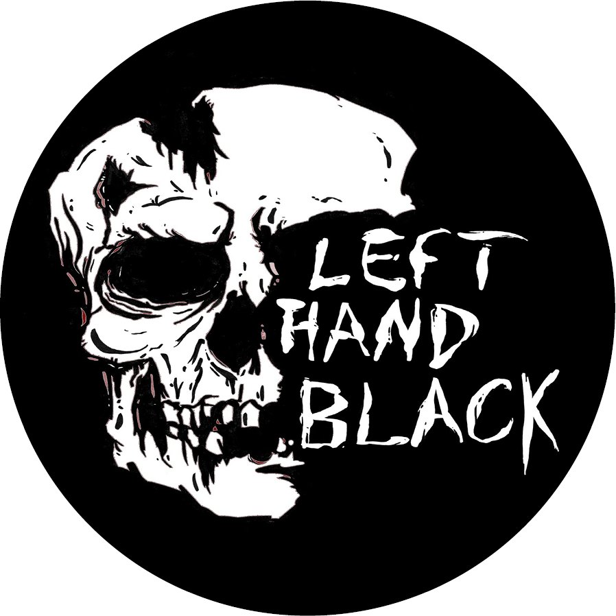 Left Hand Black Skull Bw