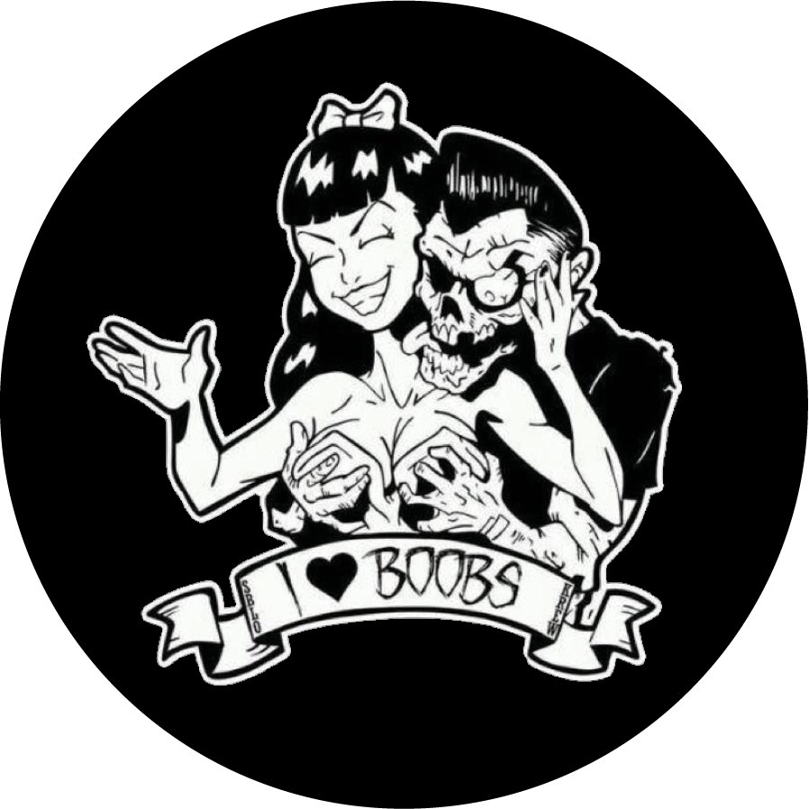 Psychobilly I Love Boobs