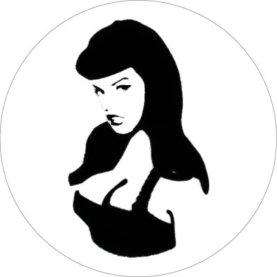 Betty Page Stencil