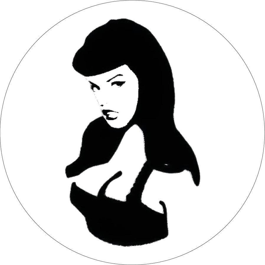 Betty Page Stencil