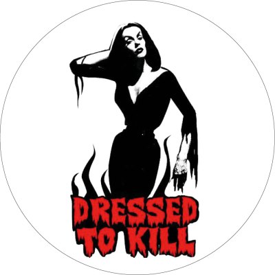 Vampira Cartoon Dressed To Kill