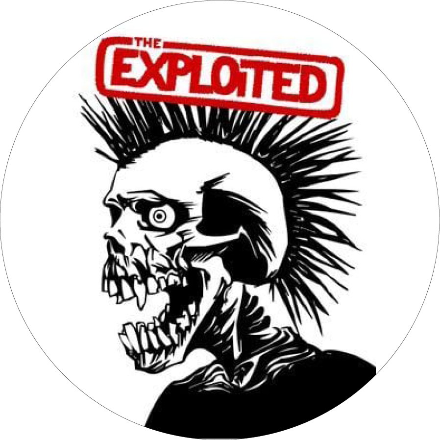 Exploited Skull Red